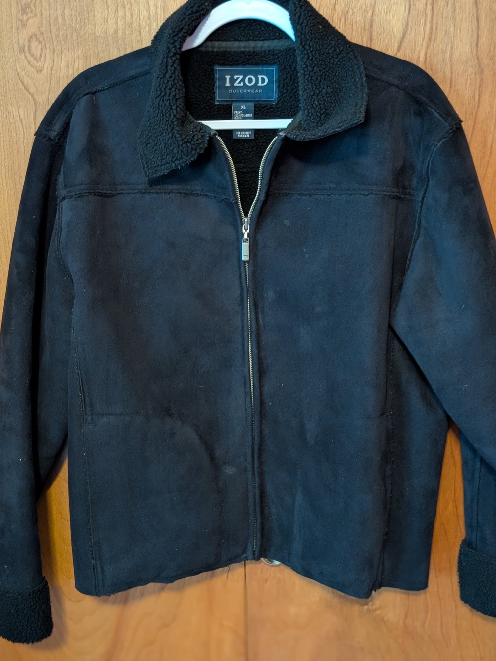 Izod Black Men’s Warm Zip Jacket